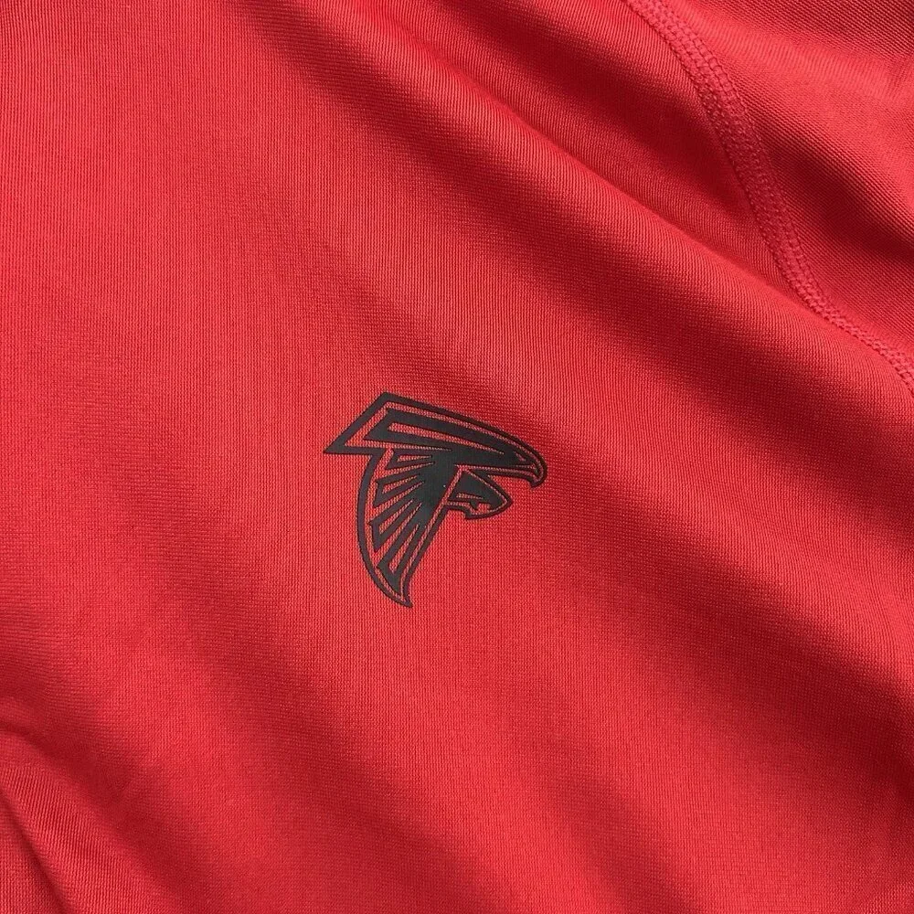 Nike Sweatshirt Womens Large Atlanta Falcons NFL 1/4 Zip Core Pullover Sweater